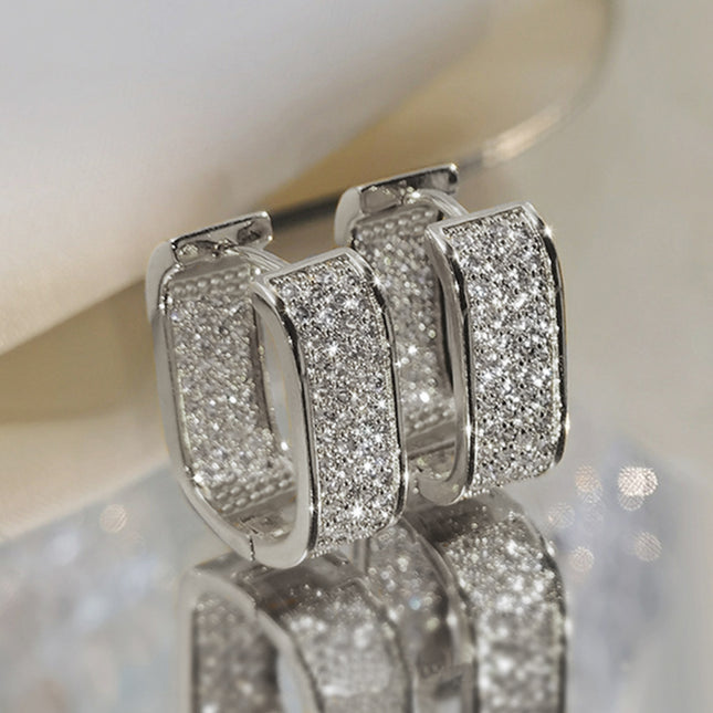 Dainty CZ Hoop Earrings