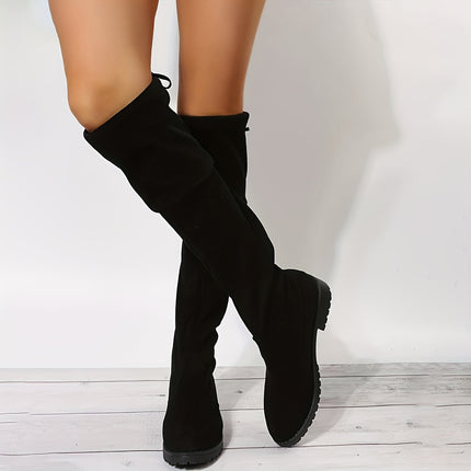 Women's Lace-Up High Knee Boots
