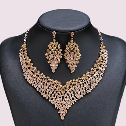 Vintage Rhinestone Jewelry Set