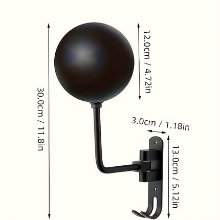Rotatable Aluminum Motorcycle Helmet Rack – Wall-Mounted Holder