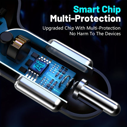 120W 4-in-1 Car Charger with Digital Display
