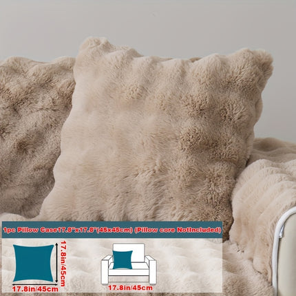 Luxurious Faux Rabbit Fur Sofa Cover - Soft & Cozy