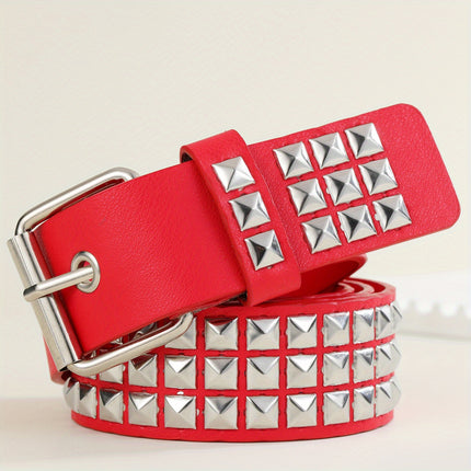 Black Punk Rock Studded Belt
