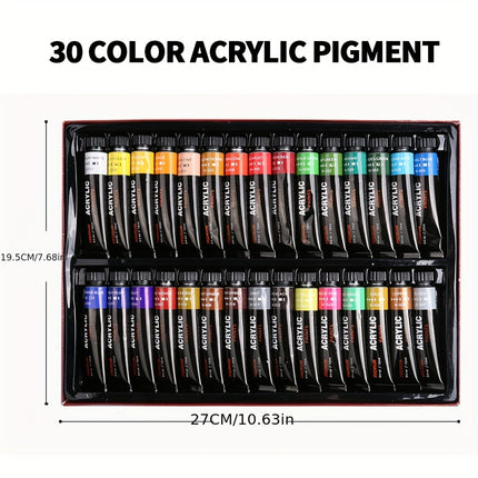 30-Color Acrylic Paint Set