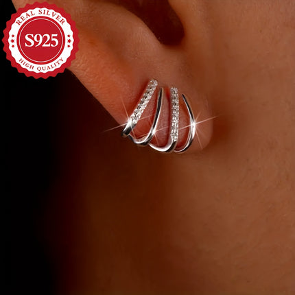Elegant S925 Zirconia Earrings