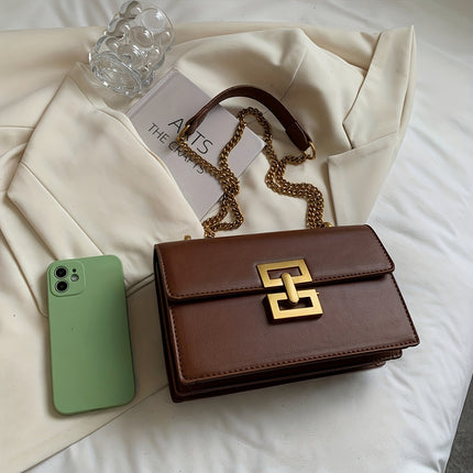 Chic Vintage Square Crossbody Bag