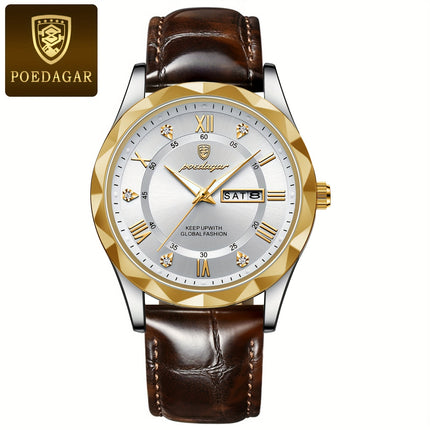 Casual Luminous Dual Calendar Quartz Watch