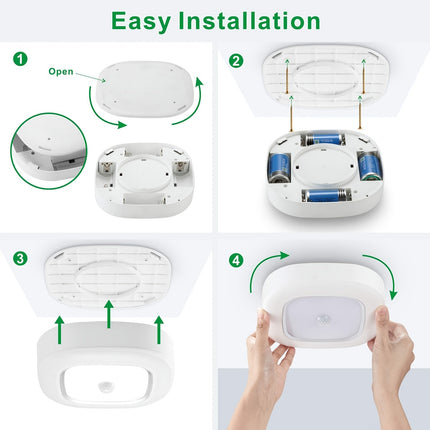 Battery Operated Motion Sensor Ceiling Light – 300LM