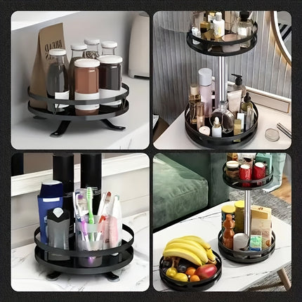 Sleek Rotating Organizer - Adjustable Height for Any Space