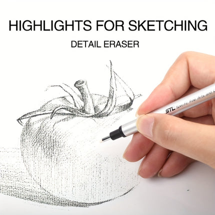 Dual-Head Art Pencil with Eraser