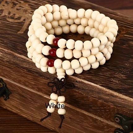 Men's 108 Beads Sandalwood Prayer Bracelet