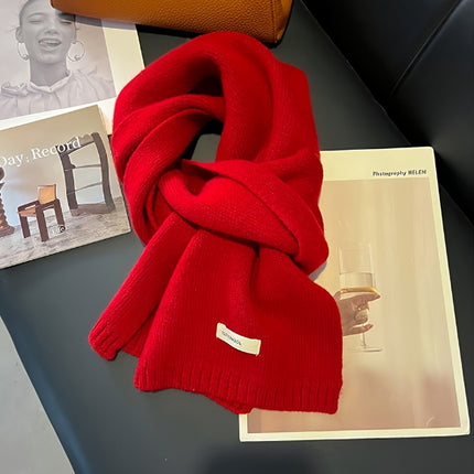 Luxurious 100% Pure Wool Knit Scarf