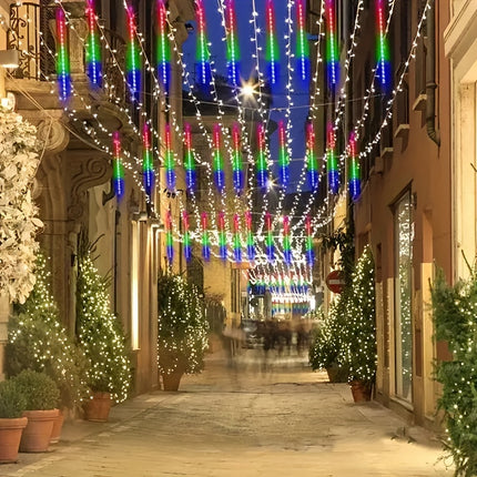 USB Christmas Meteor Shower Lights - Sparkling Outdoor Decor