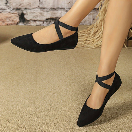 Elegant Crisscross Ballet Flats
