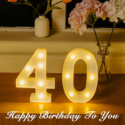 Shine Bright with LED Birthday Number Sign!