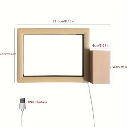 USB-Powered 3D LED Night Light with Acrylic Message Board