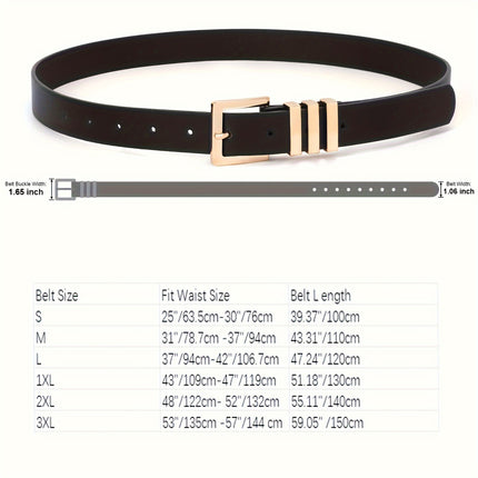 Plus Size Women's Leather Belt