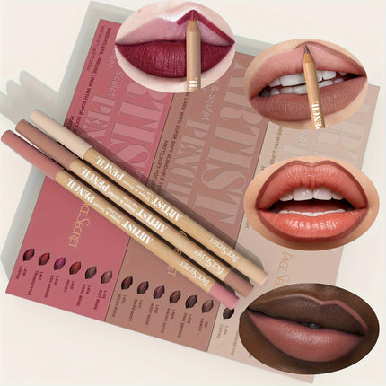 6-Piece Nude Lip Liner Set