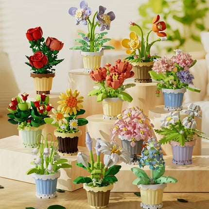 Eternal Flower Puzzle Building Blocks – Creative Assembly Set
