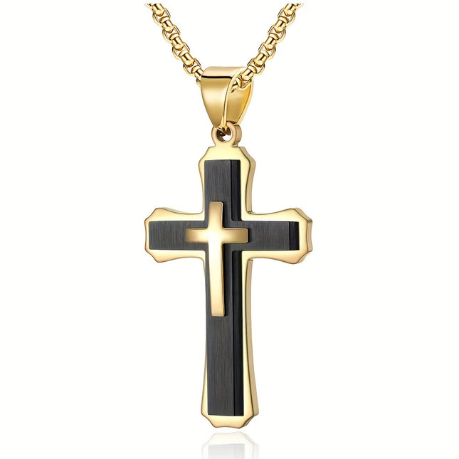 Classic Religious Cross Pendant Necklace