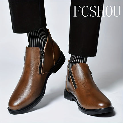 Men's Split Leather Chelsea Boots