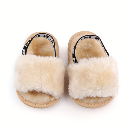 Cute Furry Slip-On House Shoes