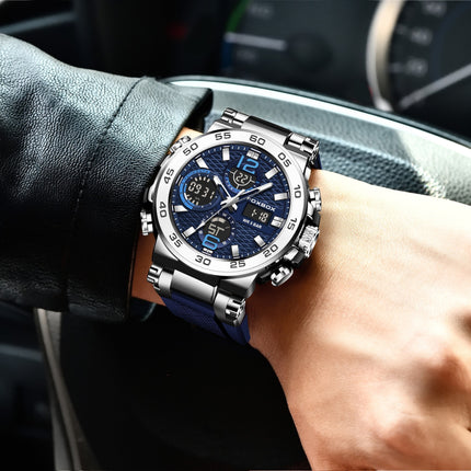 Rugged Dual Display Sports Watch