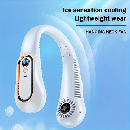 Stylish USB Neck Fan with Rechargeable Battery
