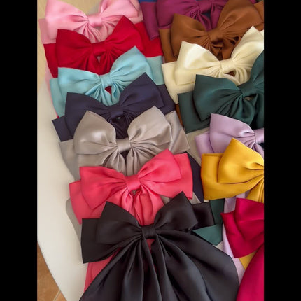 Elegant Retro Ribbon Bow Barrettes