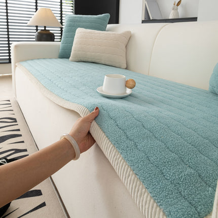 Bohemian Chic Plush Sofa Cover – Cozy, Stylish Protection