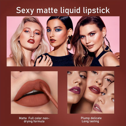 6-Piece Matte Liquid Lipstick Set