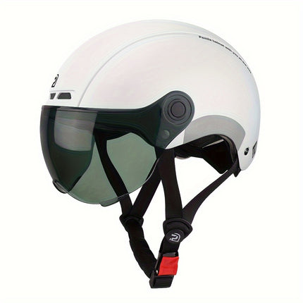 PEMILA Adult Bike Helmet with Visor – Safe & Stylishntain Cycling Helmet, Size L (57-63cm) - Black
