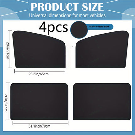 Magnetic Car Sunshade Set – UV Protection & Heat Shield