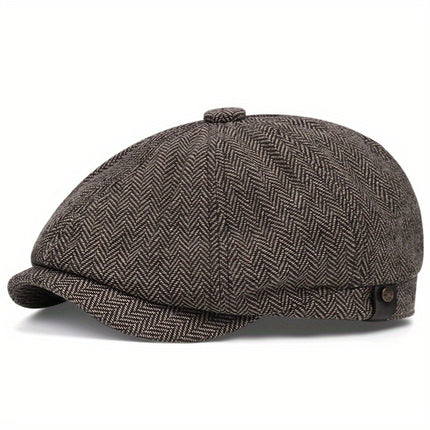 Men's Retro Herringbone Gatsby Hat