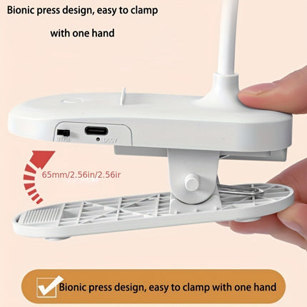 Rechargeable LED Gooseneck Desk Lamp with Touch Control