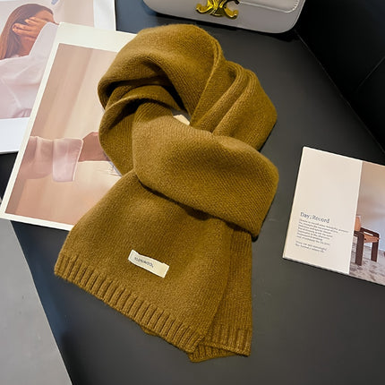 Luxurious 100% Pure Wool Knit Scarf
