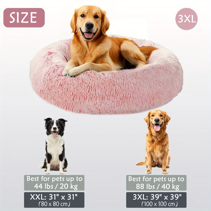 Calming Plush Pet Bed - Monti Bargains