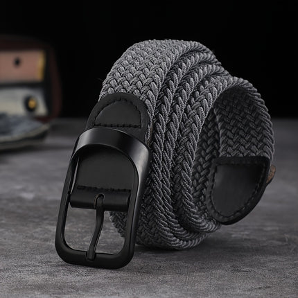 Elastic Woven Belt with Buckle