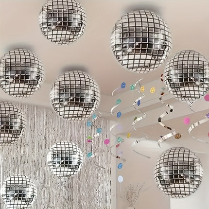 Shimmering Disco Ball Balloons Set