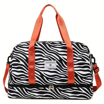 Animal Print Travel Duffel Bag