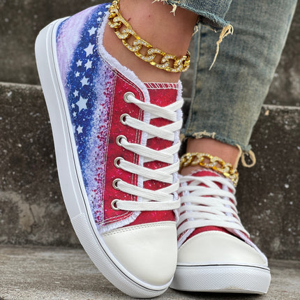 Star Pattern Canvas Sneakers