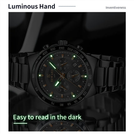 Black Sport Chronograph Quartz Watch