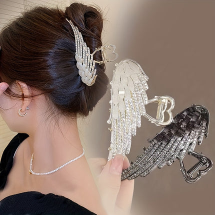 Elegant Angel Wing Hair Claw Clip