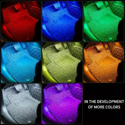 LED Car Interior Lights – Music Sync, Colorful Ambiance