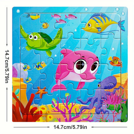 20-Piece Wooden Jigsaw Puzzles – Fun Learning for Kids! - Monti Bargains