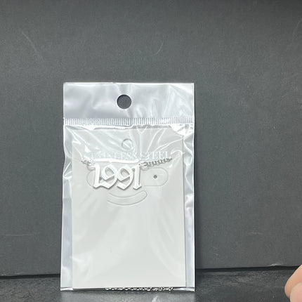 Custom Birth Year Stainless Steel Necklace