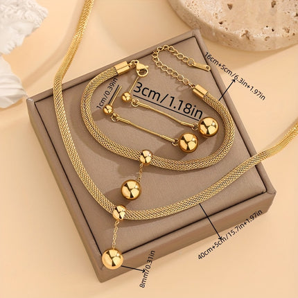 Vintage Stainless Steel Jewelry Set