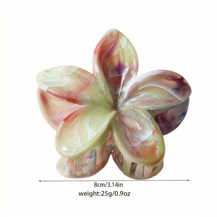 Tie-Dye Flower Hair Clips Set