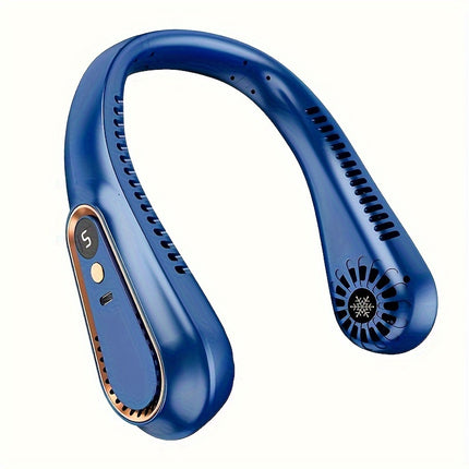Stylish USB Neck Fan with Rechargeable Battery