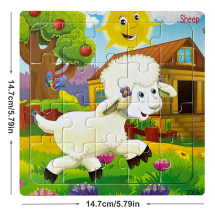 20-Piece Wooden Jigsaw Puzzles – Fun Learning for Kids! - Monti Bargains